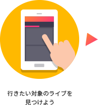 行きたいレビューンライブを見つけよう